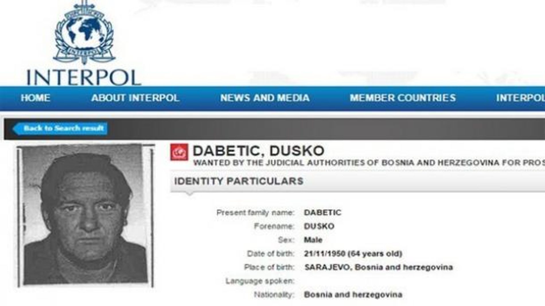 Turska policija uhapsila Duška Dabetića osumnjičenog za ratne zločine u našoj zemlji