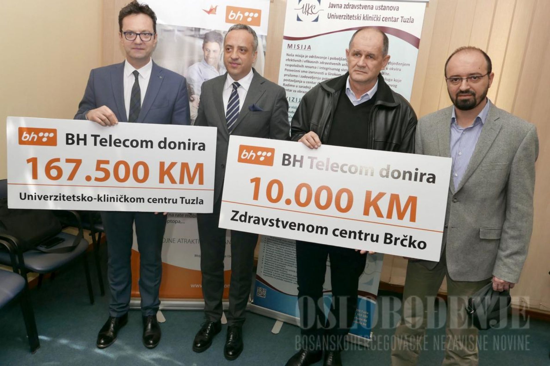 BH Telecom donirao UKC-u Tuzla 167.500 KM