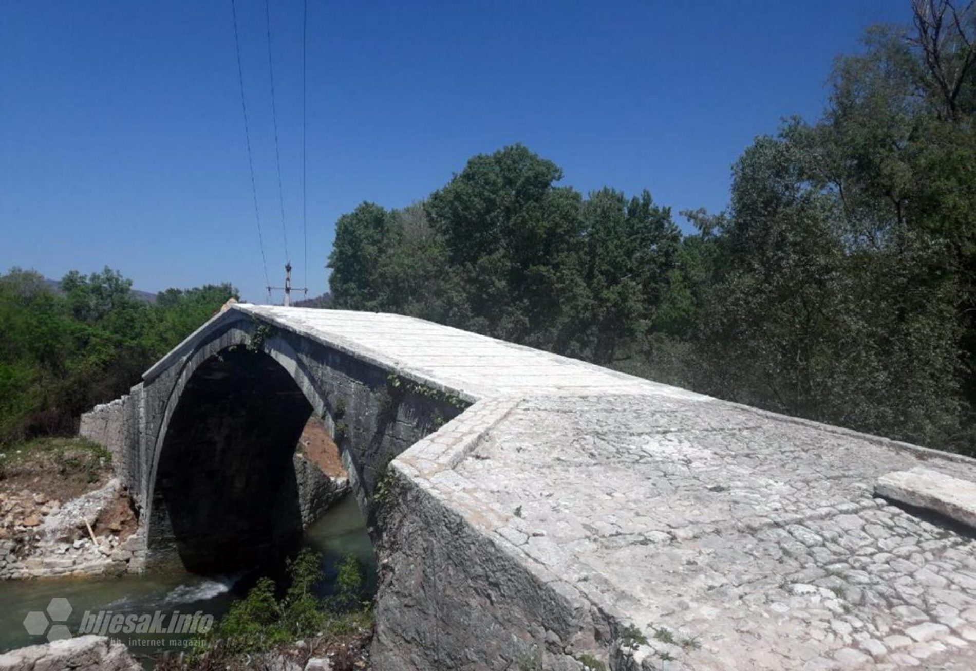 Čapljina: Završena prva faza rekonstrukcije starog mosta u Klepcima