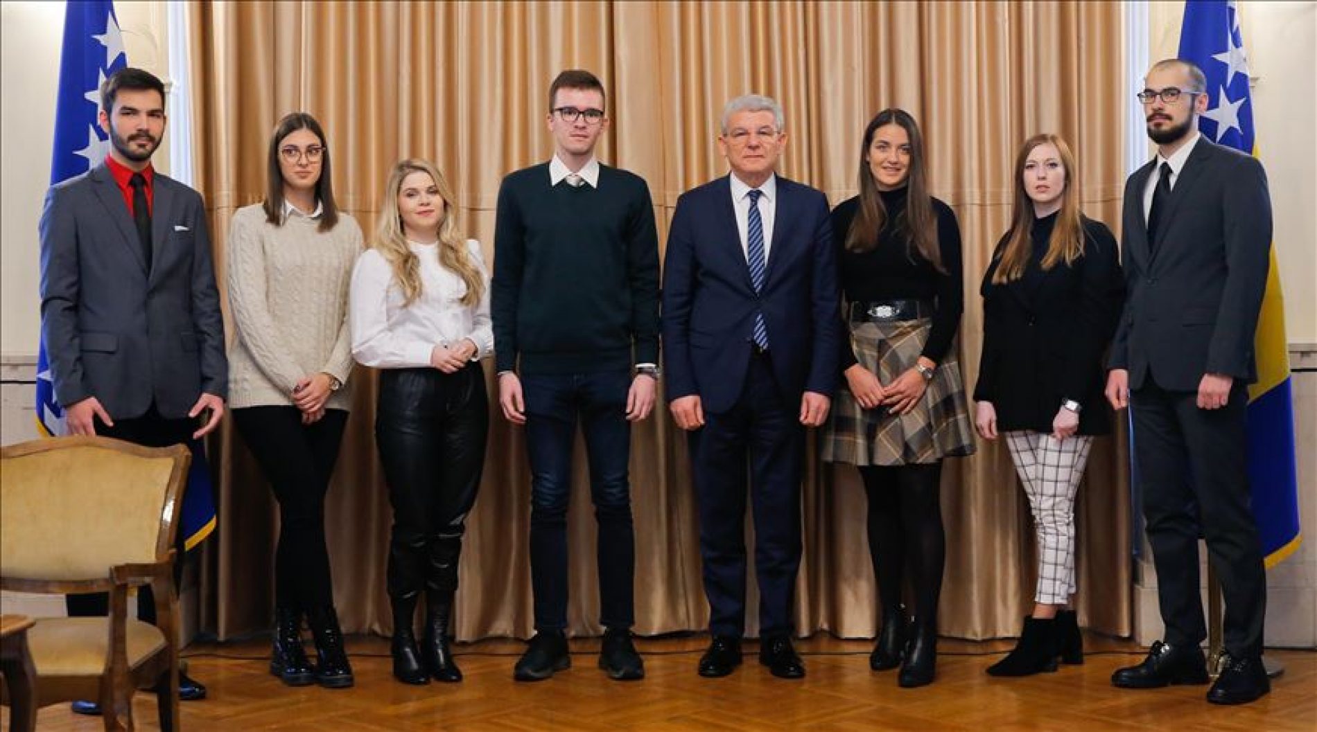 Prijem u Predsjedništvu za sedam najboljih bosanskih studenata