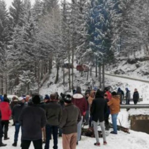 Mještani Željeznog Polja protestuju zbog sječe šume