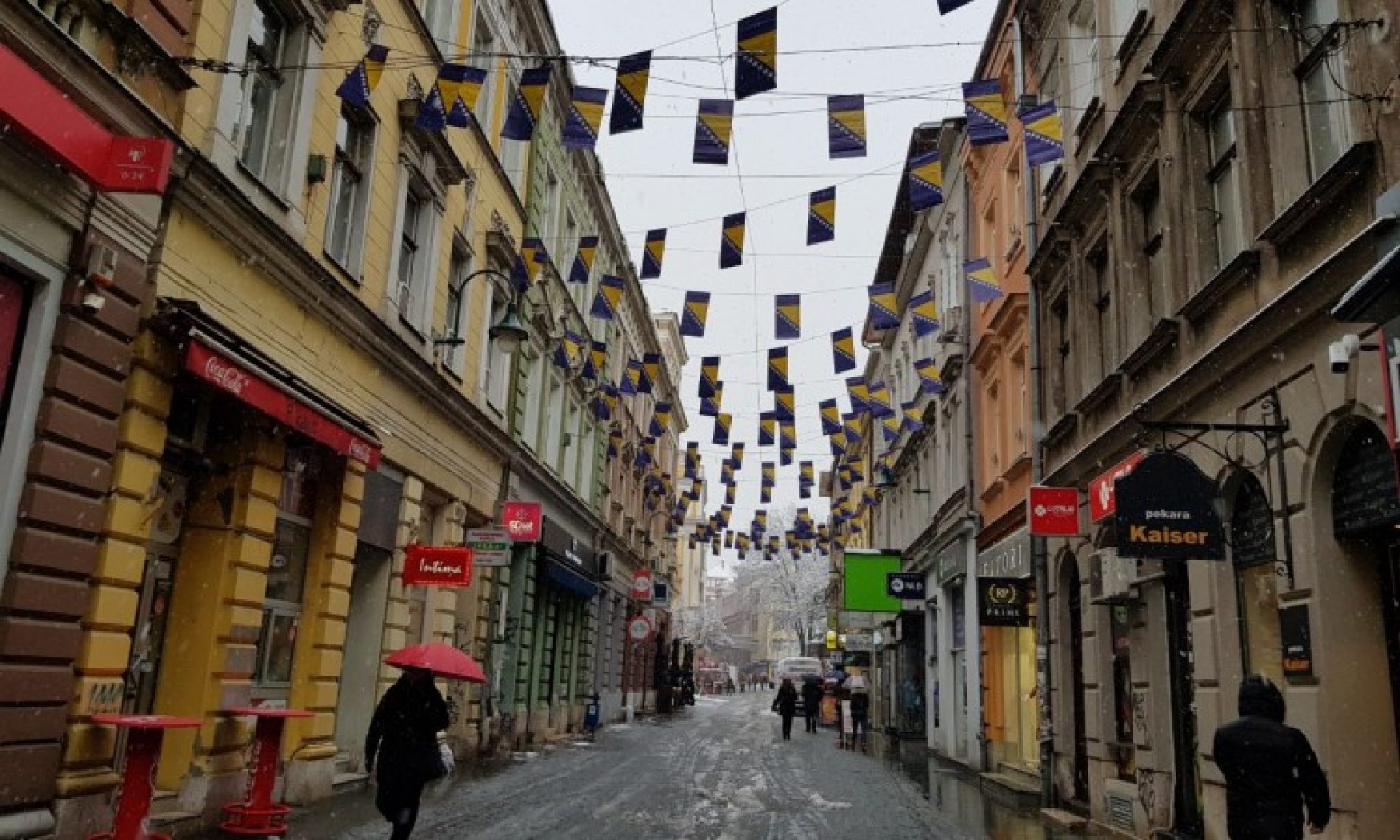Ukrašavanje Sarajeva povodom Dana nezavisnosti naše zemlje