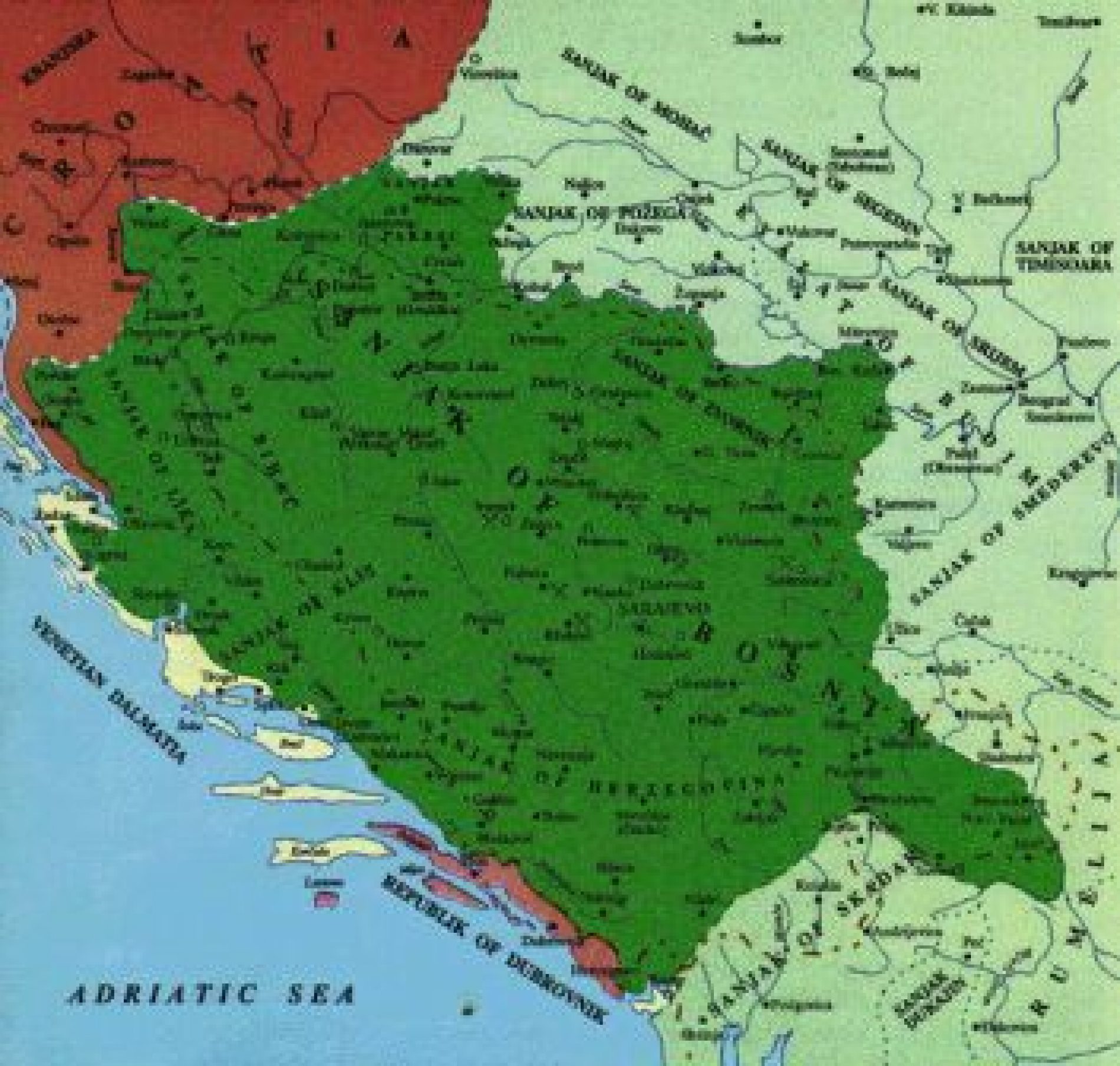 Bosna – jedina cjelovita od svih južnoslavenskih teritorija u Osmanskom carstvu