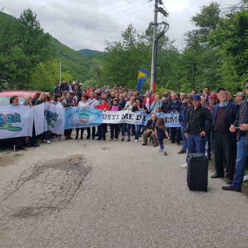 Protesti u Goranskom Polju: Neretvicu ne damo, hidroelektrane nećemo!