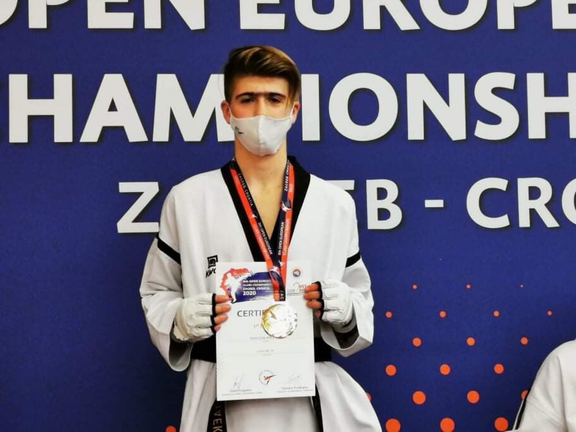 Fahrudin Adilović kadetski evropski klupski prvak u teakwandou