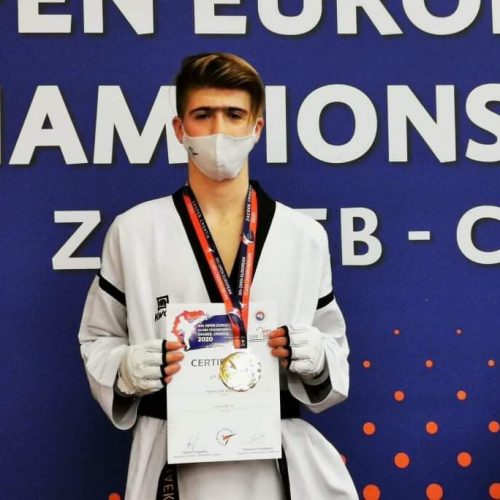 Fahrudin Adilović kadetski evropski klupski prvak u teakwandou