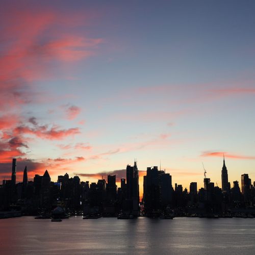 New York: Rijetka pojava zalaska sunca
