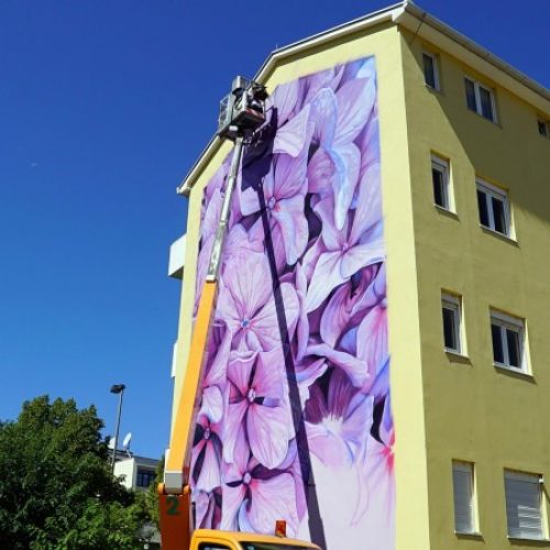 Umjetnici iz cijeloga svijeta oslikavaju mostarske fasade (Video)