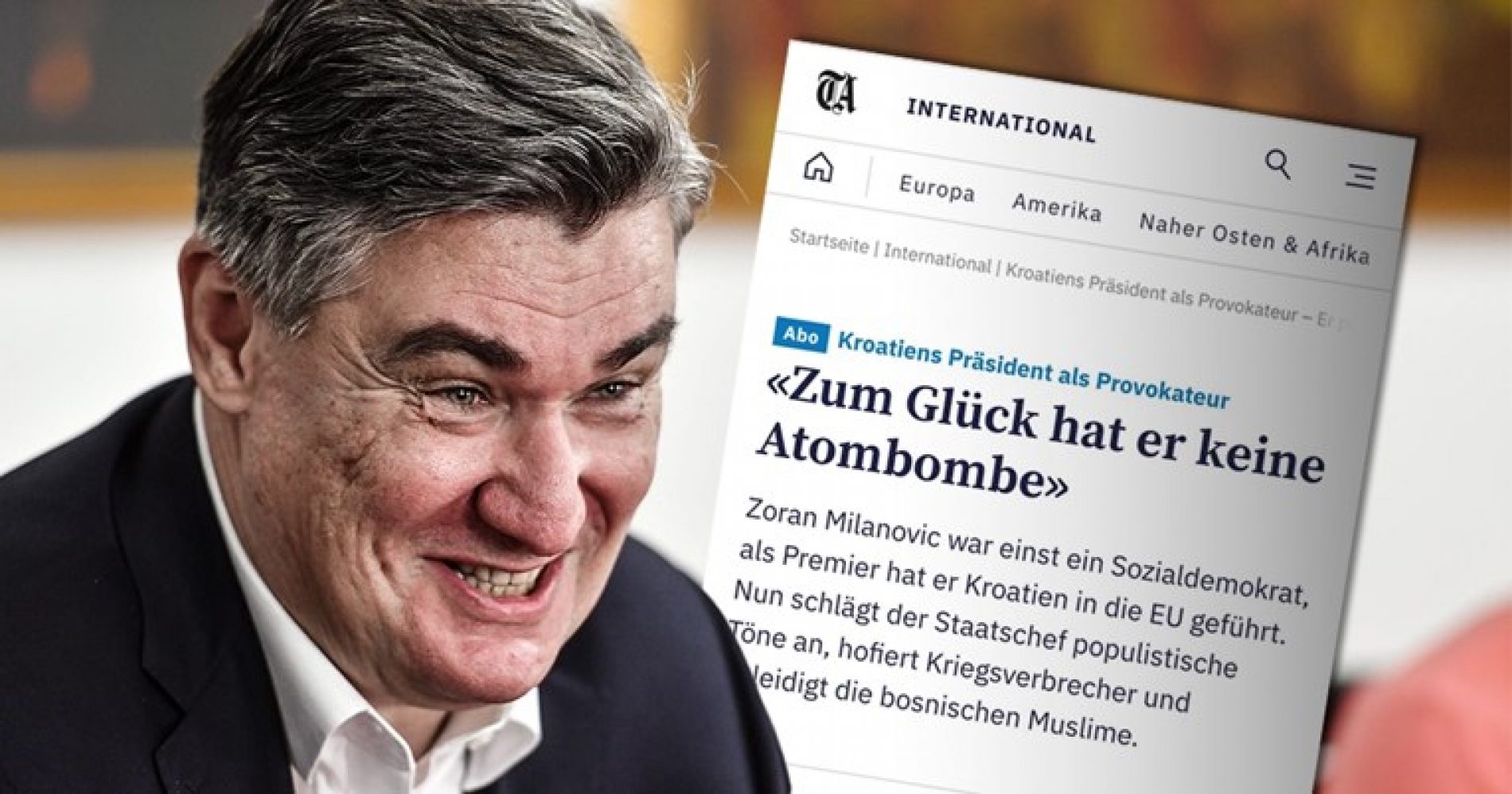 Švicarski list o Milanoviću: “Srećom nema atomsku bombu”