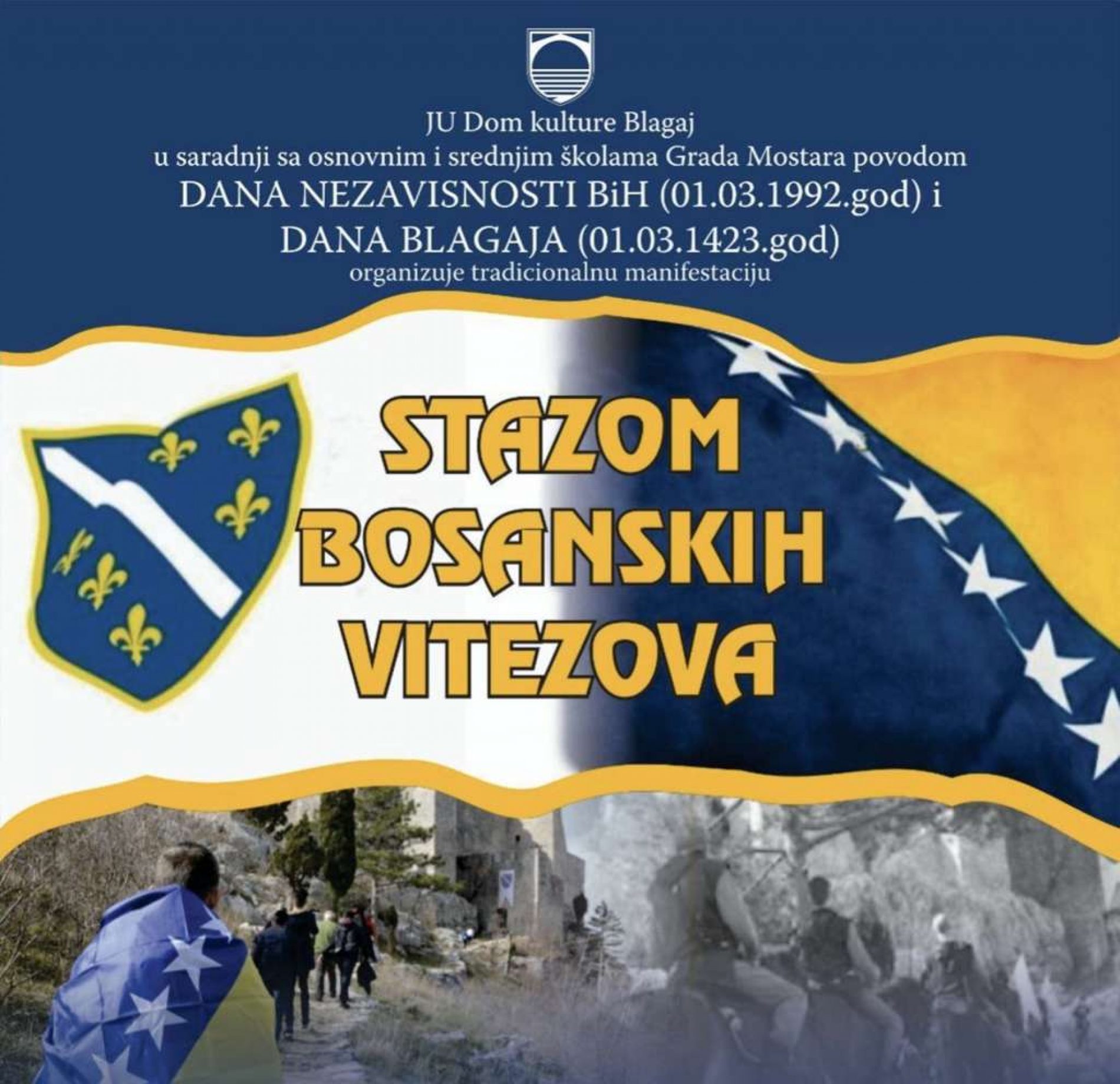 Manifestacijom ‘Stazom bosanskih vitezova’ obilježava se Dan nezavisnosti Bosne i Hercegovine