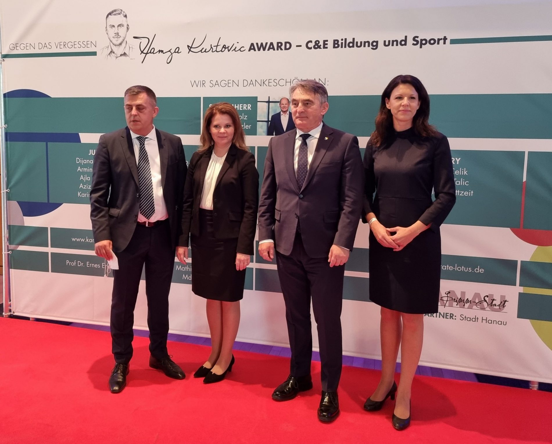 Komšić prisustvovao dodjeli nagrade „Hamza Kurtović Award – C&E obrazovanje i sport“ u Hanauu