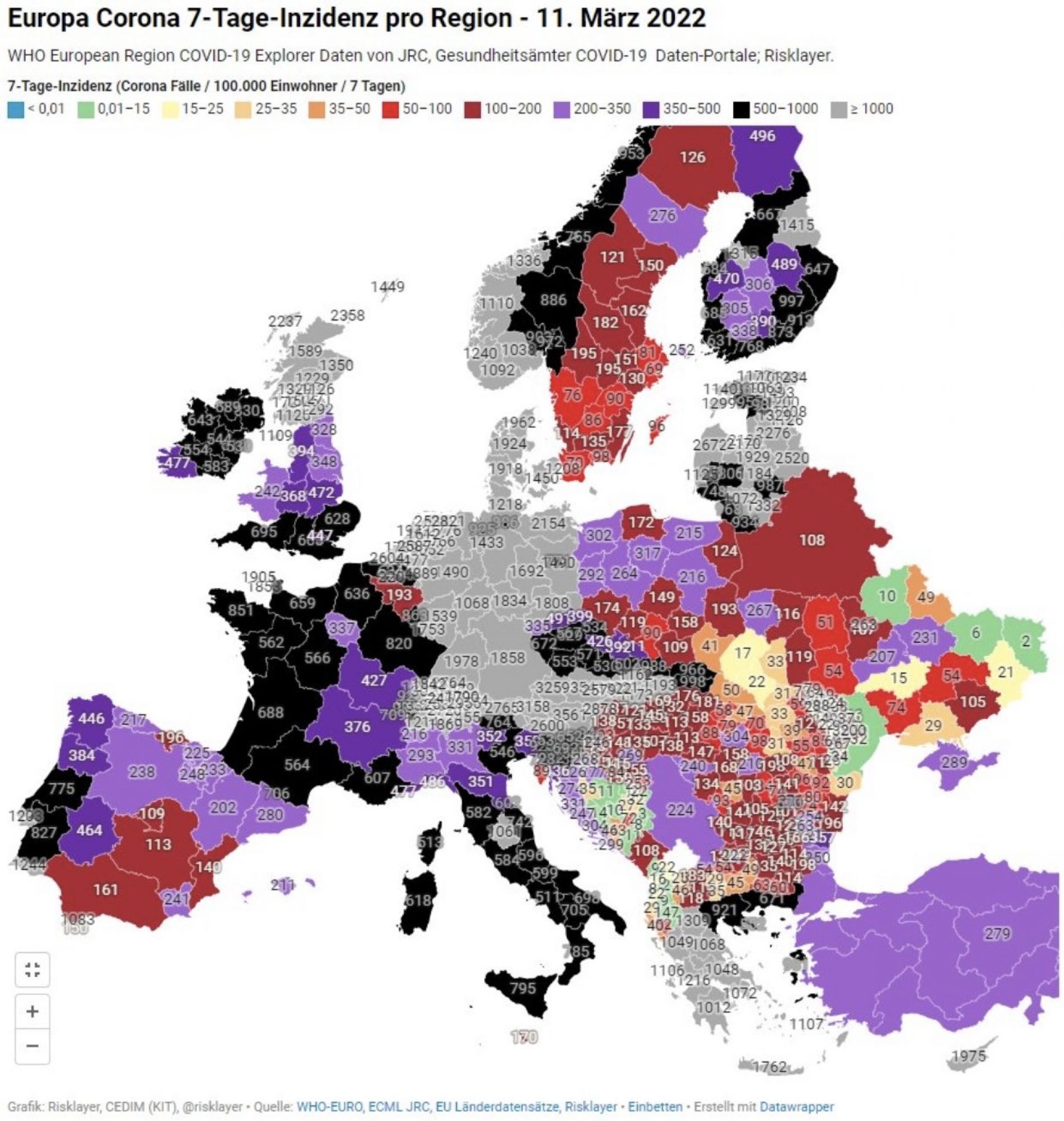 Njemačka trenutno ima najvišu incidencu COVID-19 u Evropi; Bosna na ‘zelenoj grani’