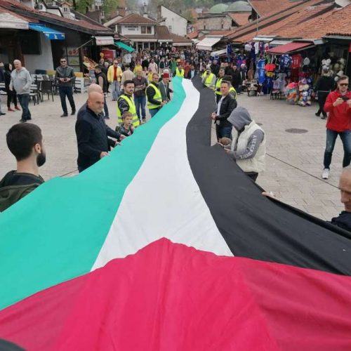 Protestna šetnja u Sarajevu za narod Palestine