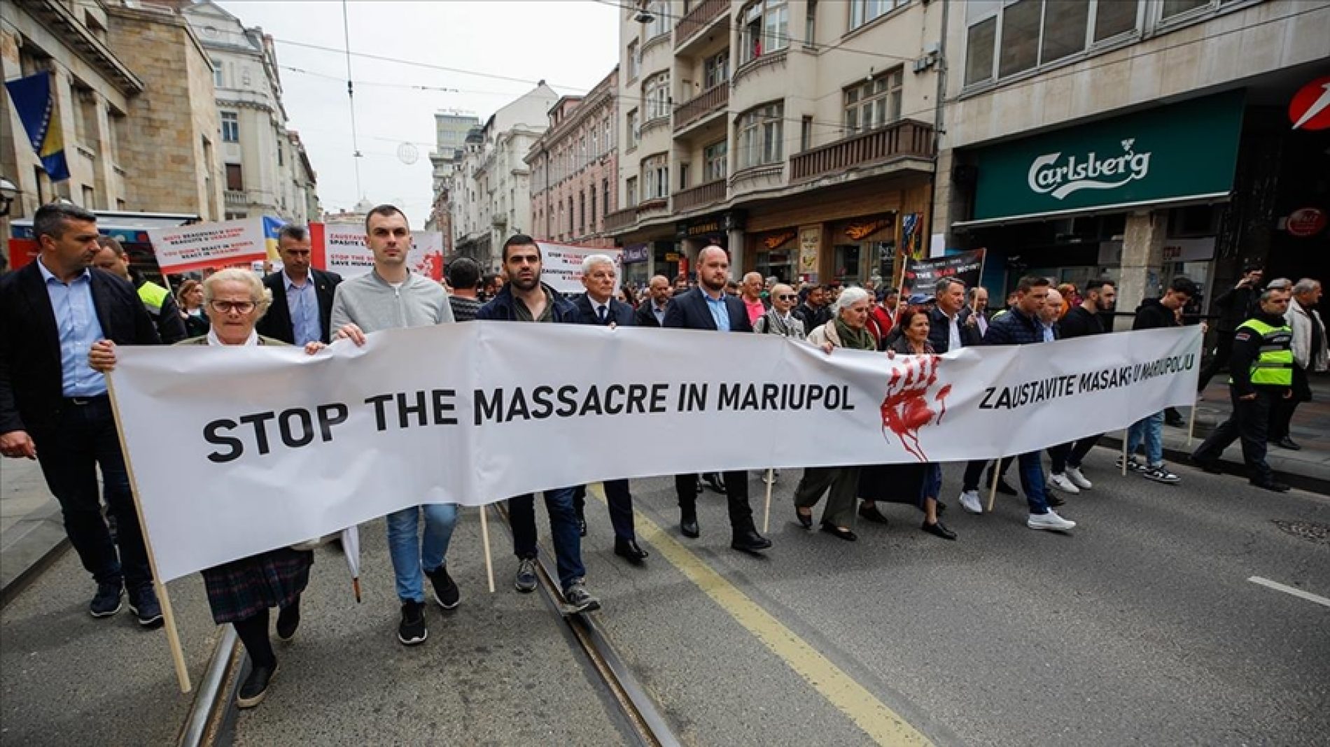 Džaferović na skupu podrške u Sarajevu: To je najmanje što mi u Bosni i Hercegovini možemo da učinimo za pravednu borbu Ukrajine