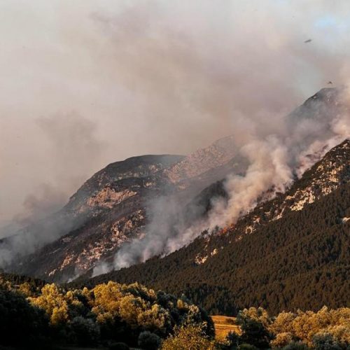 Vatrogasci iz Kantona Sarajevo pomažu gasiti požar na području Blidinja