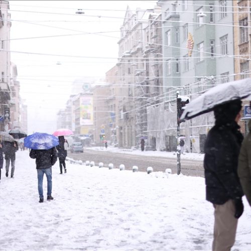 Snježni dan u Sarajevu