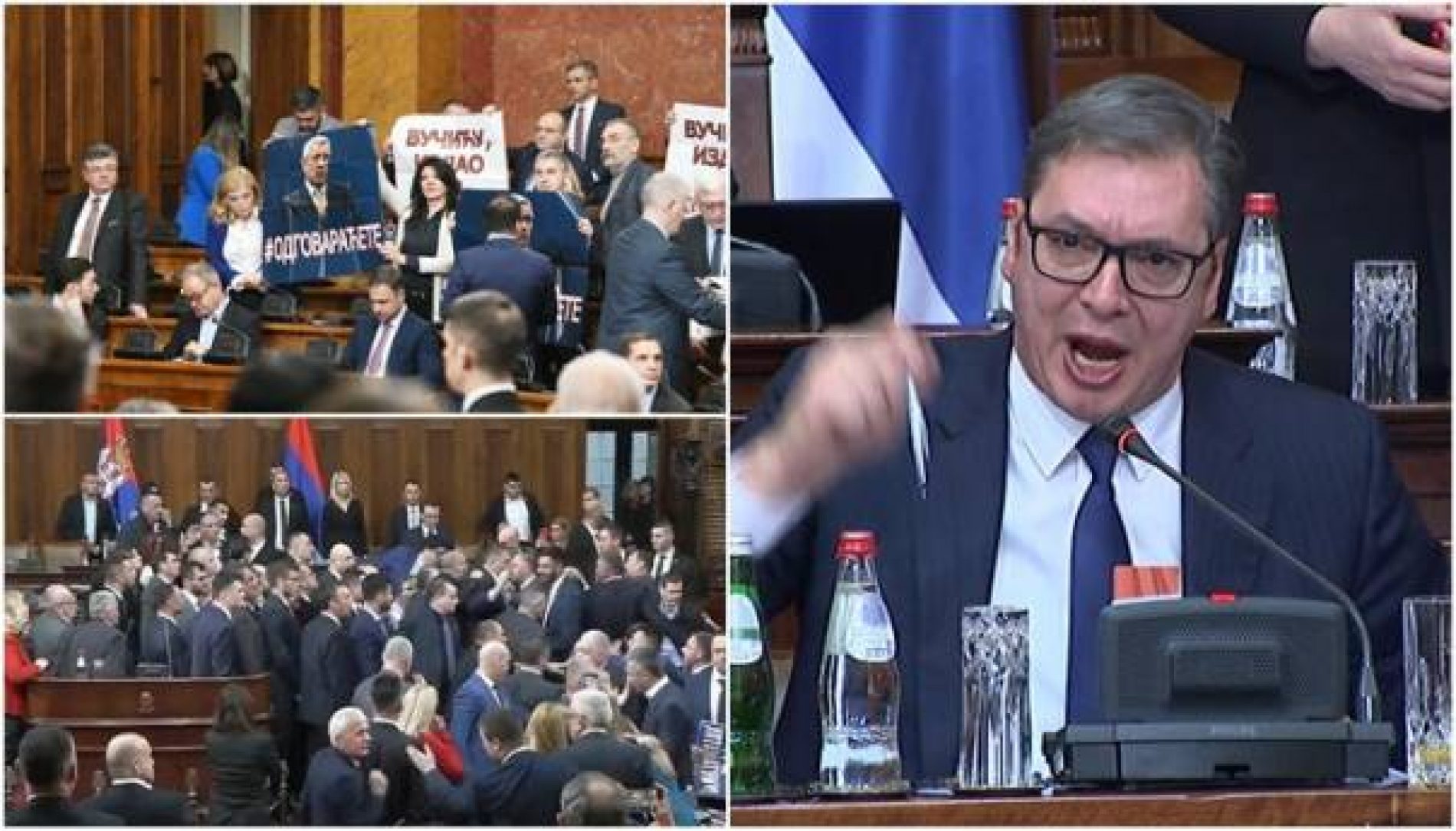 Vučić u parlamentu Srbije: ‘Ovakve divljake nisam vidio’