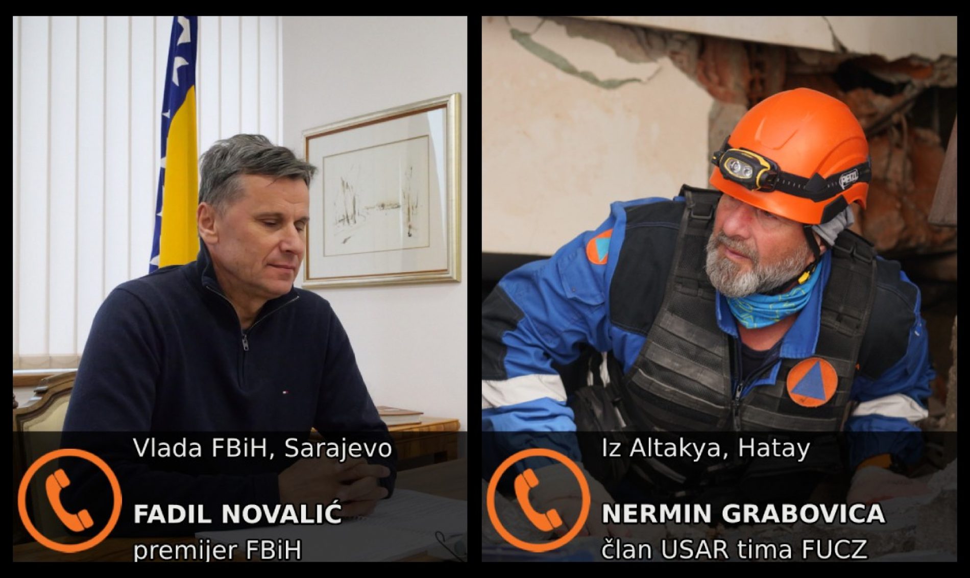 Premijer Novalić spasiocima iz naše zemlje – Vi ste naš ponos i naši heroji, srcem smo uz narod Turske i Sirije