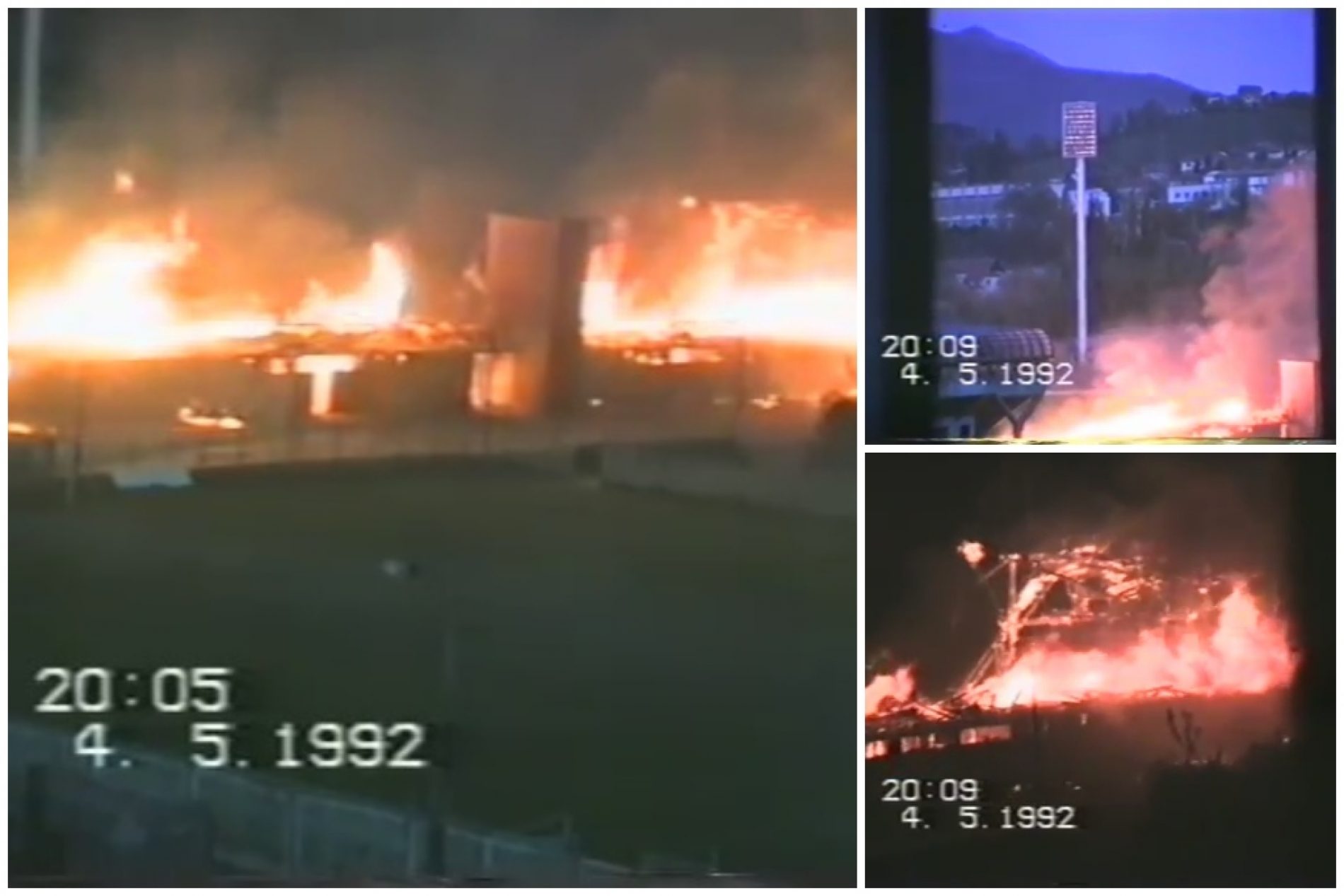 VIDEO: Na današnji dan zapaljen stadion Grbavica u Sarajevu