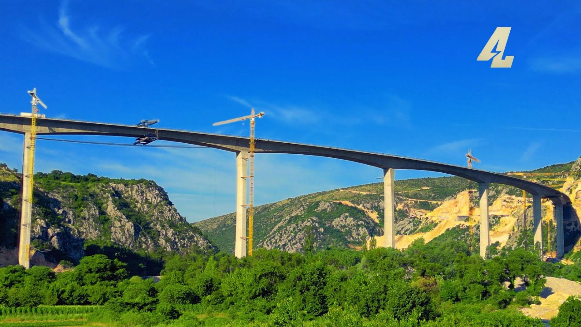 VIDEO Završen najveći most na Autoputu A1 Koridora 5c u Bosni i Hercegovini