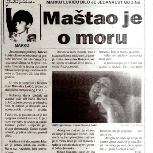 Lažiranje svakdašnje: Djeca ubijena tokom opsade Sarajeva prikazana kao žrtve Armije RBiH