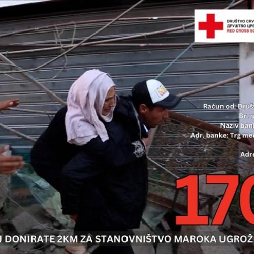 Društvo Crvenog krsta/križa BiH aktiviralo humanitarni broj za stanovništvo Maroka