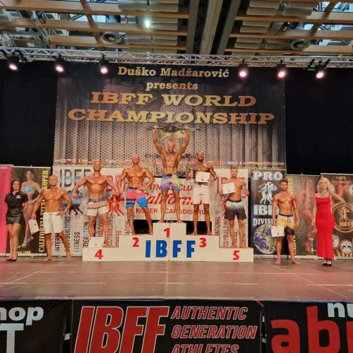 Adnan Alagić po drugi put Svjetski šampion u Bodybuildingu i fitnessu IBFF-a