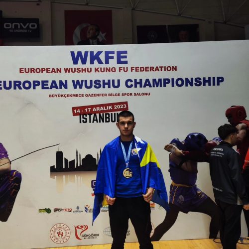 Berin Ljakić osvojio 1. mjesto na Evropskom Wushu Sanda prvenstvu