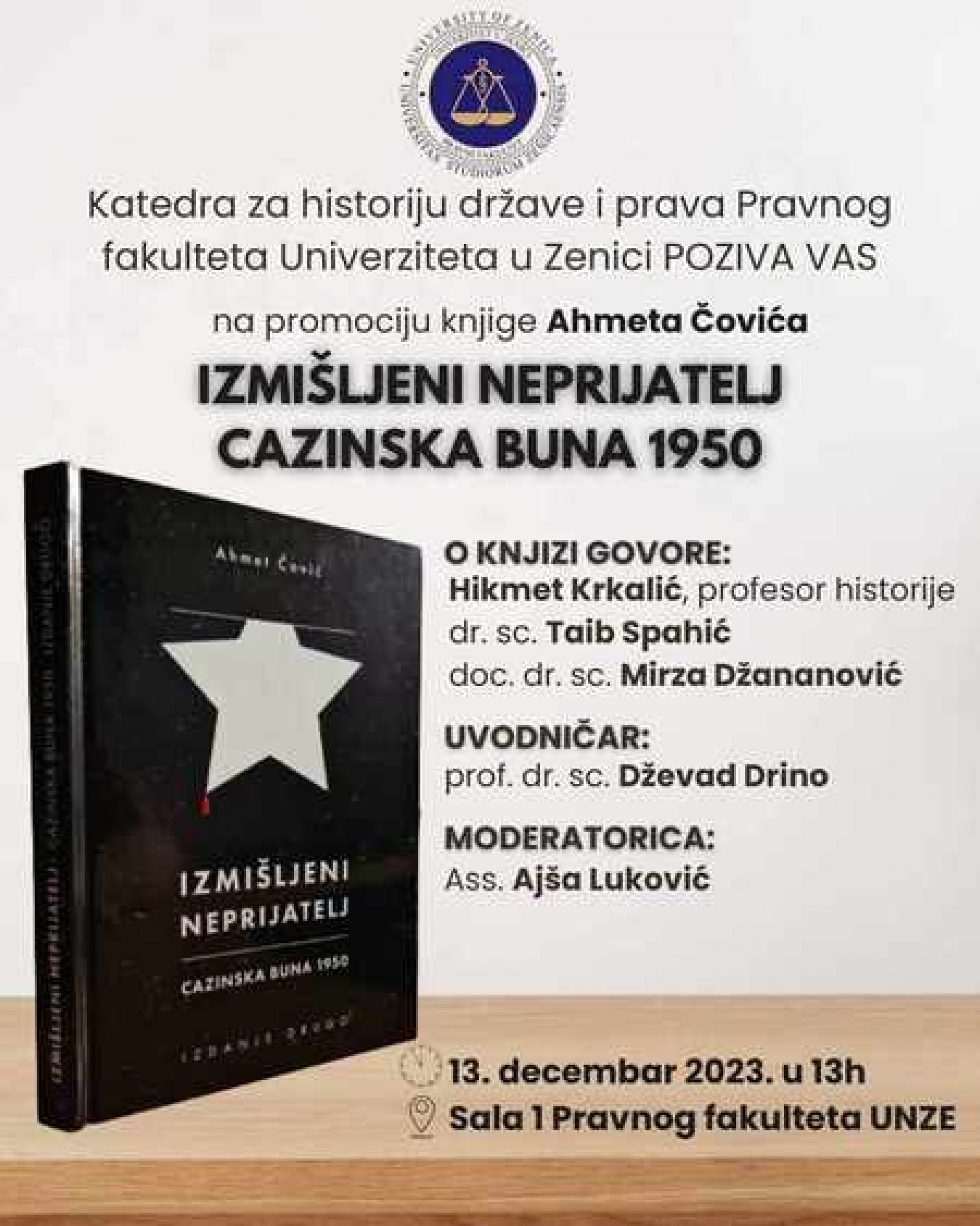 U Zenici predstavljeno drugo izdanje knjige ‘Izmišljeni neprijatelj – Cazinska buna 1950’
