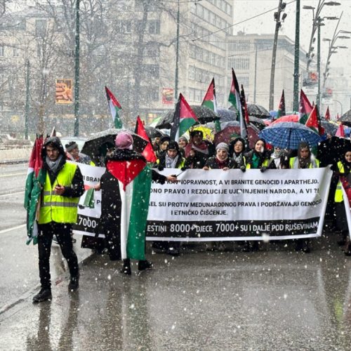 U Sarajevu održana mirna šetnja podrške narodu Palestine