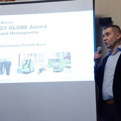 Energy Globe Award za električno vozilo Trornice mašina Travnik