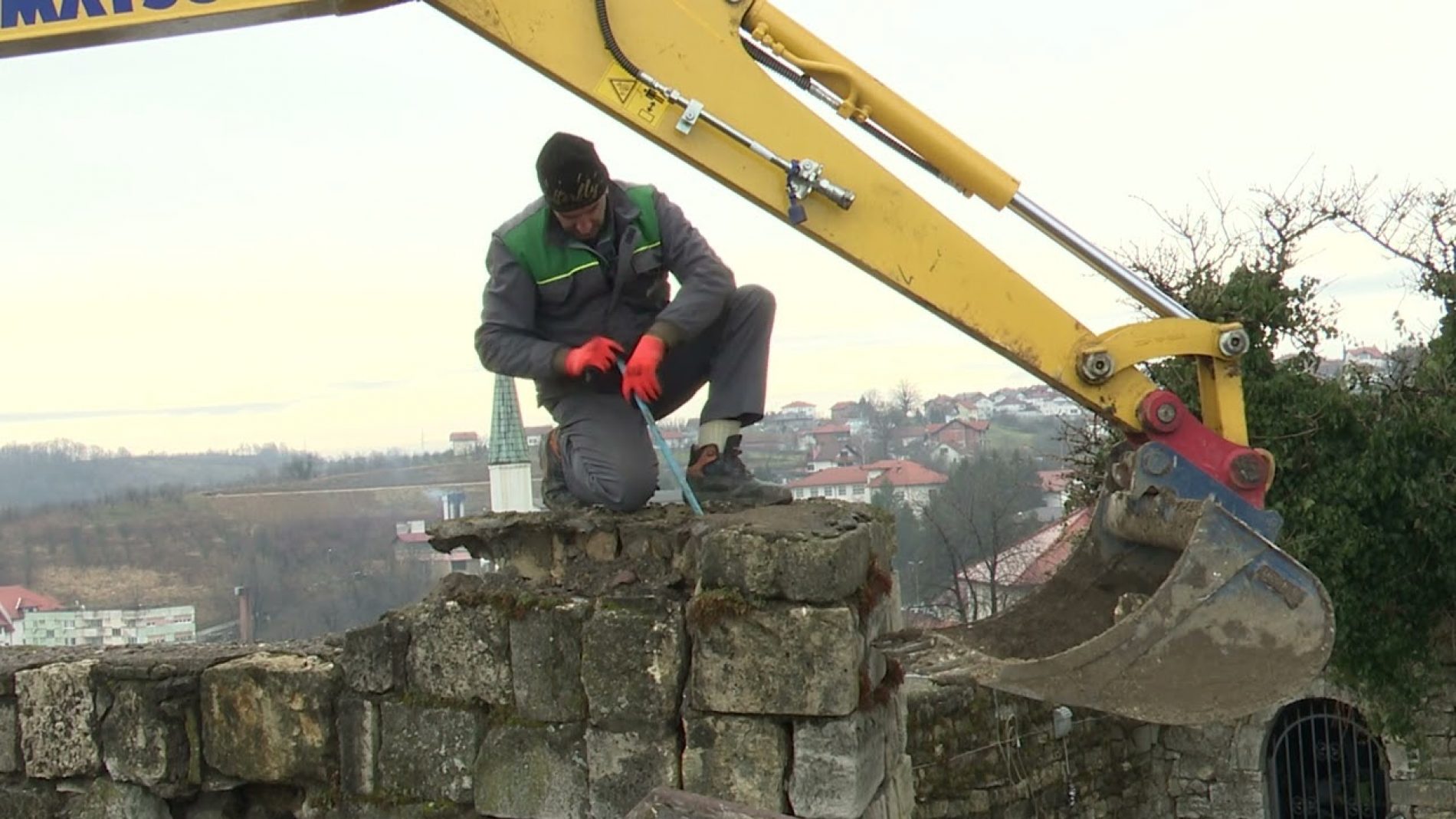Napokon počeli radovi na najugroženijoj fortifikacijskoj kuli kompleksa Kule Zmaja od Bosne