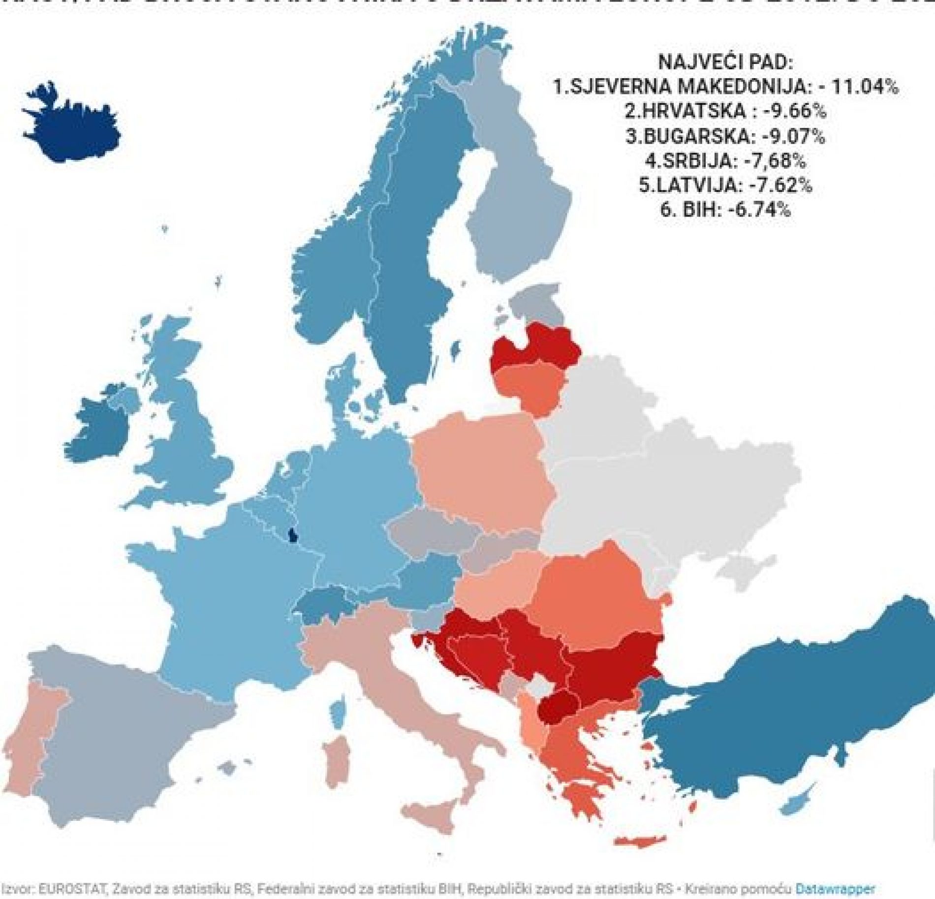 Demografski krah Balkana. Makedonija, Hrvatska i Bugarska s najvećim smanjenjem stanovništva