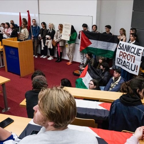 Ljubljana: Studenti zauzeli predavaonicu Fakulteta društvenih nauka u znak podrške Palestini